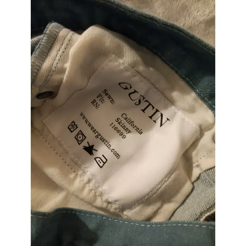 Gustin Selvedge California Skinny Jeans Mens 32W x 32L Button Fly